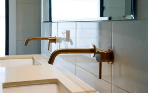 Gold lavatory Bathroom renovations Warwick Qld